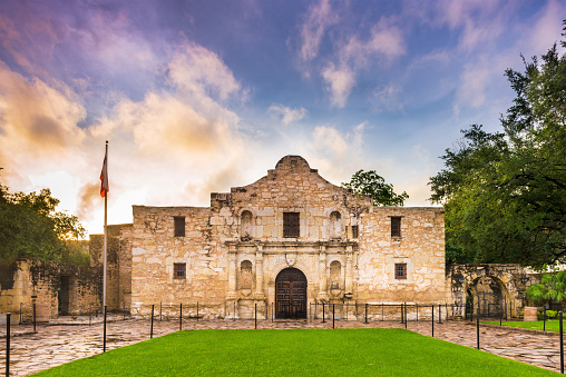 The Alamo in San Antonio, Texas, USA.