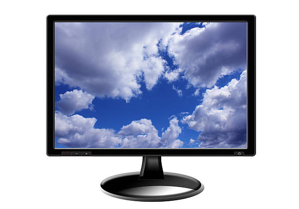 istock black monitor with image of cloudy sky 536699686