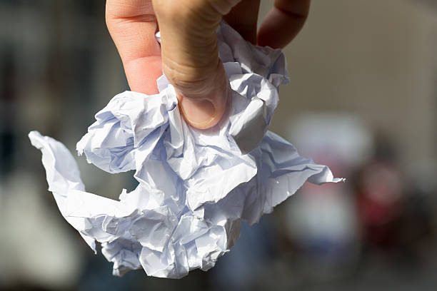 istock Crumpled  paper in hand 536704014