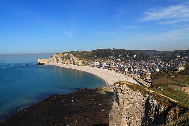 istock Cliffs of Etretat, France 536717276