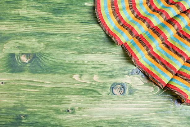 istock napkin in the upper right corner on the green chalkboard 536719281