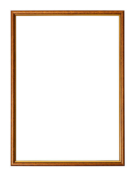 istock Wooden picture frame, with clipping path. 536720059