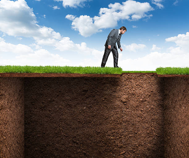 istock Businessman looks at the empty room 536720467