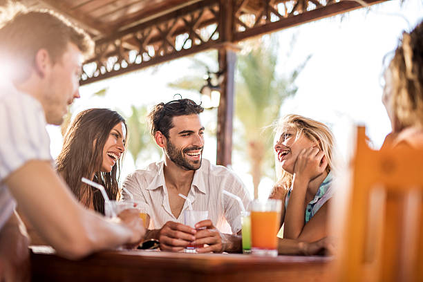 istock Young friends talking in a bar. 536722601
