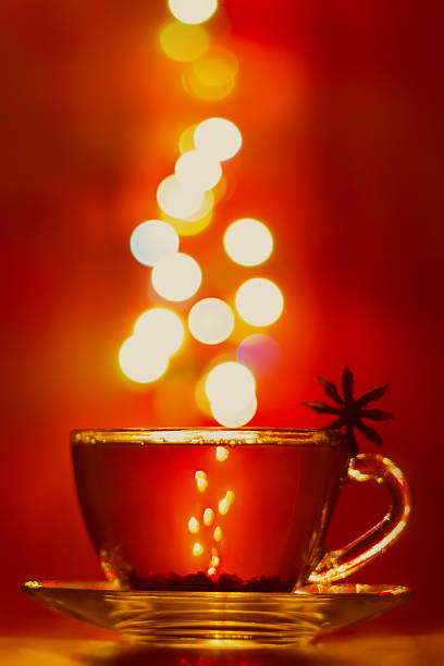 istock Glass cup of tea flavored with spices 536723385