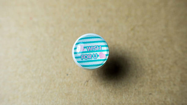 istock Lovely thumbtack, pushpin with Wish For You message 536723973