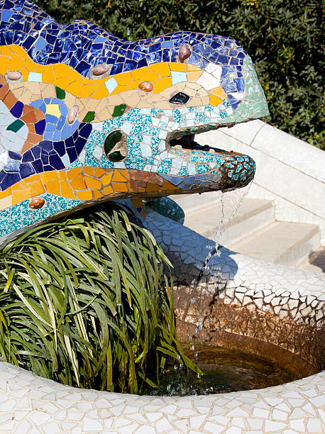 istock Dragon salamandra of gaudi  in park guell 536724495