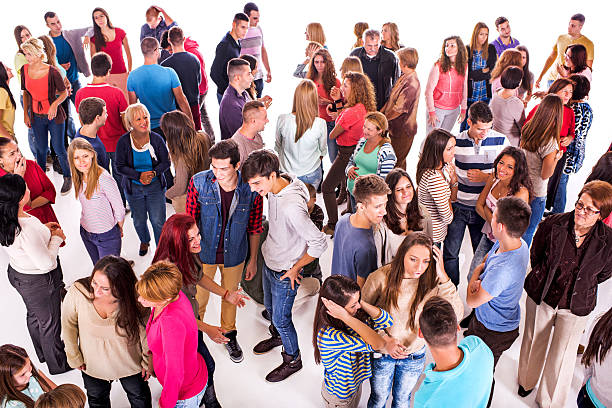 istock Group of happy people communicating. 536724881