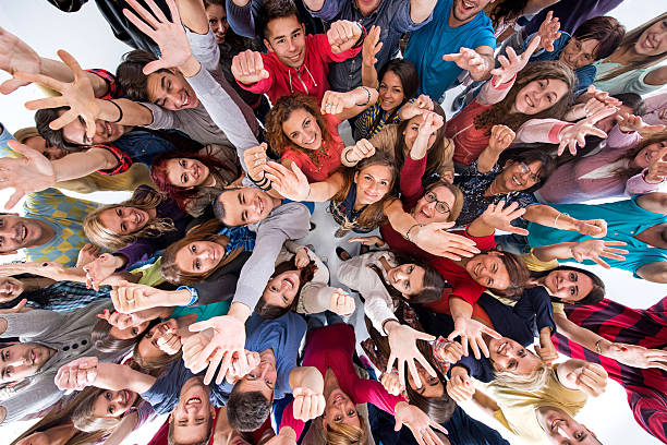 istock Cheerful group of mixed-age people. 536724919