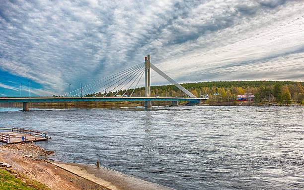 Rovaniemi Bridge stock photo