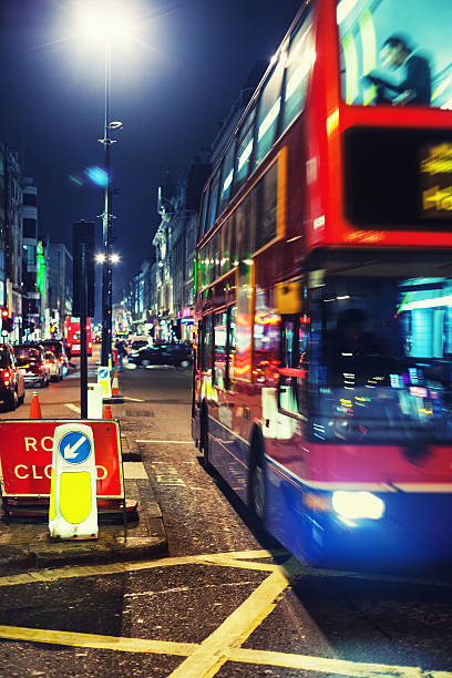 istock The red double-decker bus in the evening London 536746795
