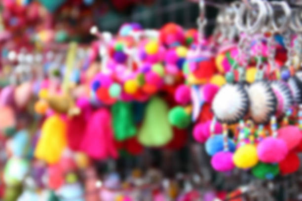istock blurry image of colorful handmade souvenir key chain 536747793