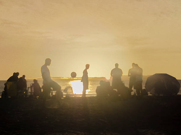 istock Silhouettes at the Beach in Uruguay 536750391
