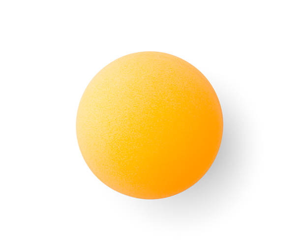 istock Orange pingpong ball 536750399