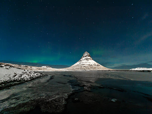 istock Kirkjufell, Aurora Borealis, Iceland 536750675