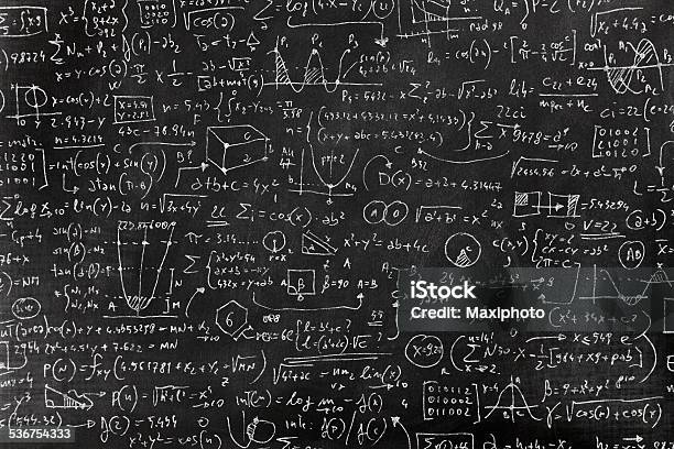 Ilustración de Muy Complicados Cálculos Fórmula En Pizarra y más Vectores Libres de Derechos de Pizarra - Medios visuales - Pizarra - Medios visuales, Símbolo matemático, Fórmula matemática