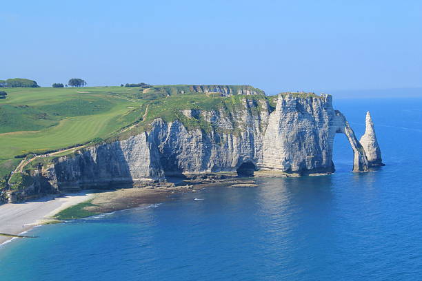 istock Cliffs of Etretat, France 536759674