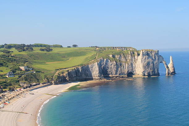 istock Cliffs of Etretat, France 536759680