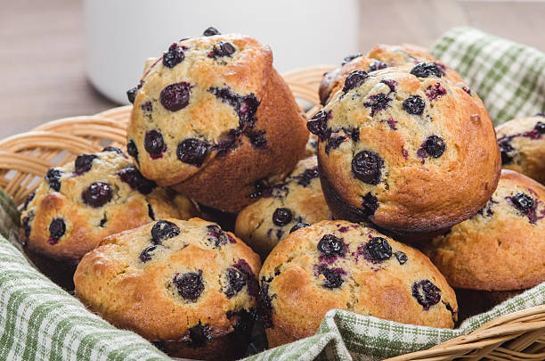 istock Basket of freshly baked muffins 536771583