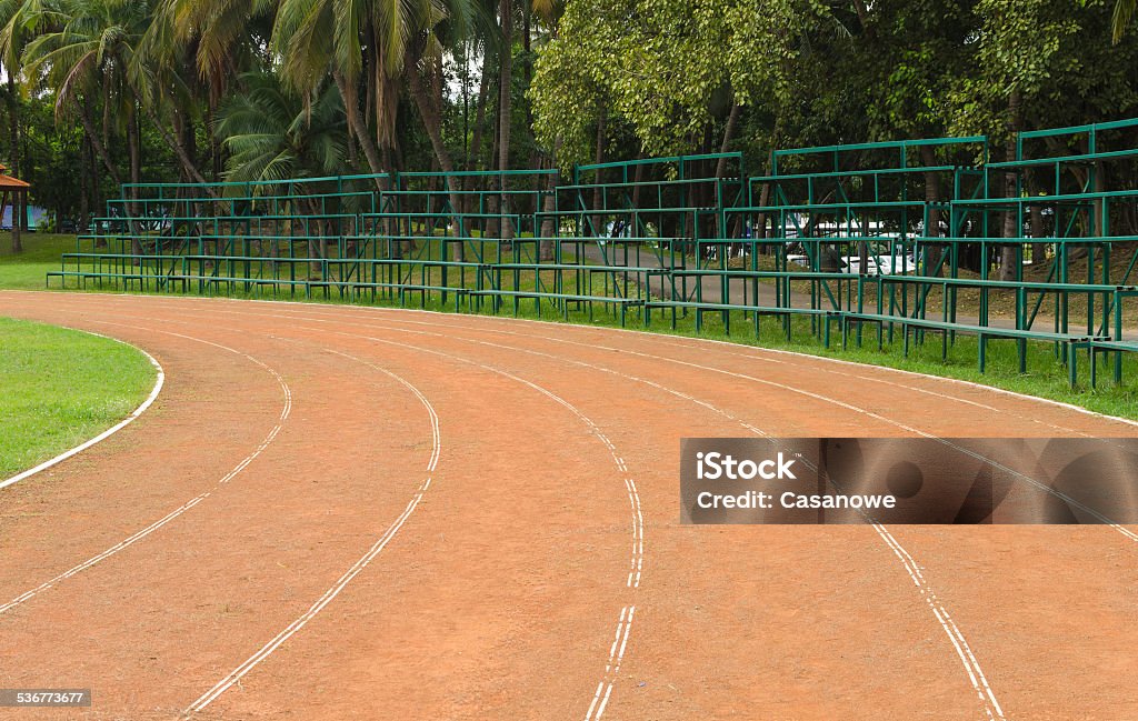 Running track in stadium Running track in stadium. 2015 Stock Photo