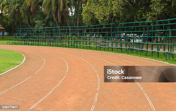 Running Track In Stadium Stock Photo - Download Image Now - 2015, Achievement, Aspirations