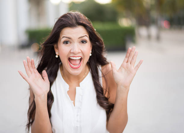 istock Crazy woman screaming 536774191