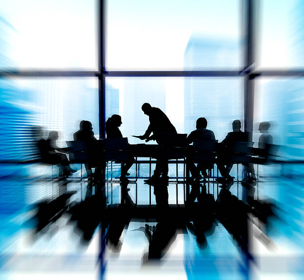istock Silhouette Group of Business People Meeting Concept 536775199