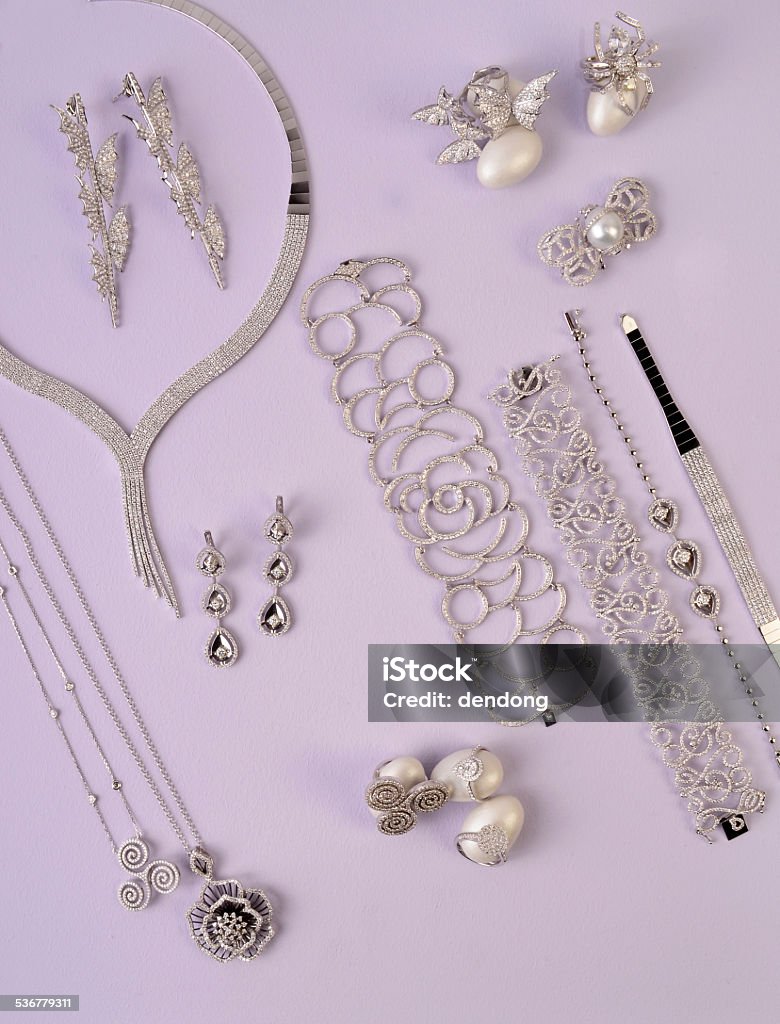 Diamond Jewely Diamond jewelry in groups 2015 Stock Photo