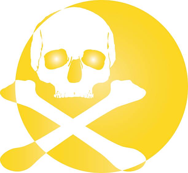 skull logo icon stock photo