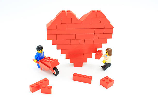 cuore di lego - homosexual gay man symbol homosexual couple foto e immagini stock