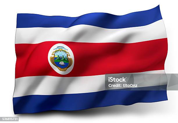 Foto de Bandeira Da Costa Rica e mais fotos de stock de 2015 - 2015, Acenar, Alegoria