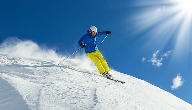 istock Male freerider skis 536816781