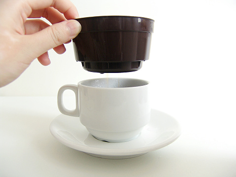 Making coffee with a coffee filter