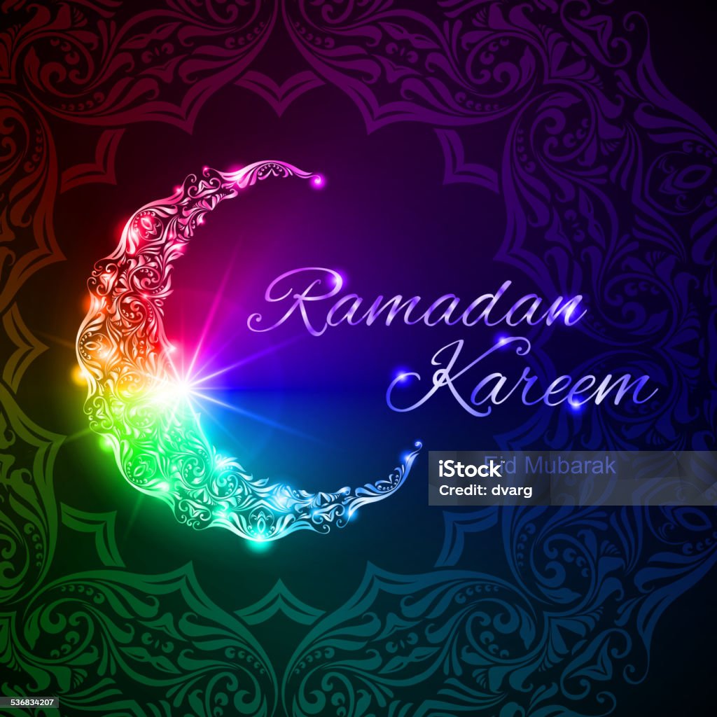 Ramadan Kareem Grüße Karte - Lizenzfrei 2015 Vektorgrafik