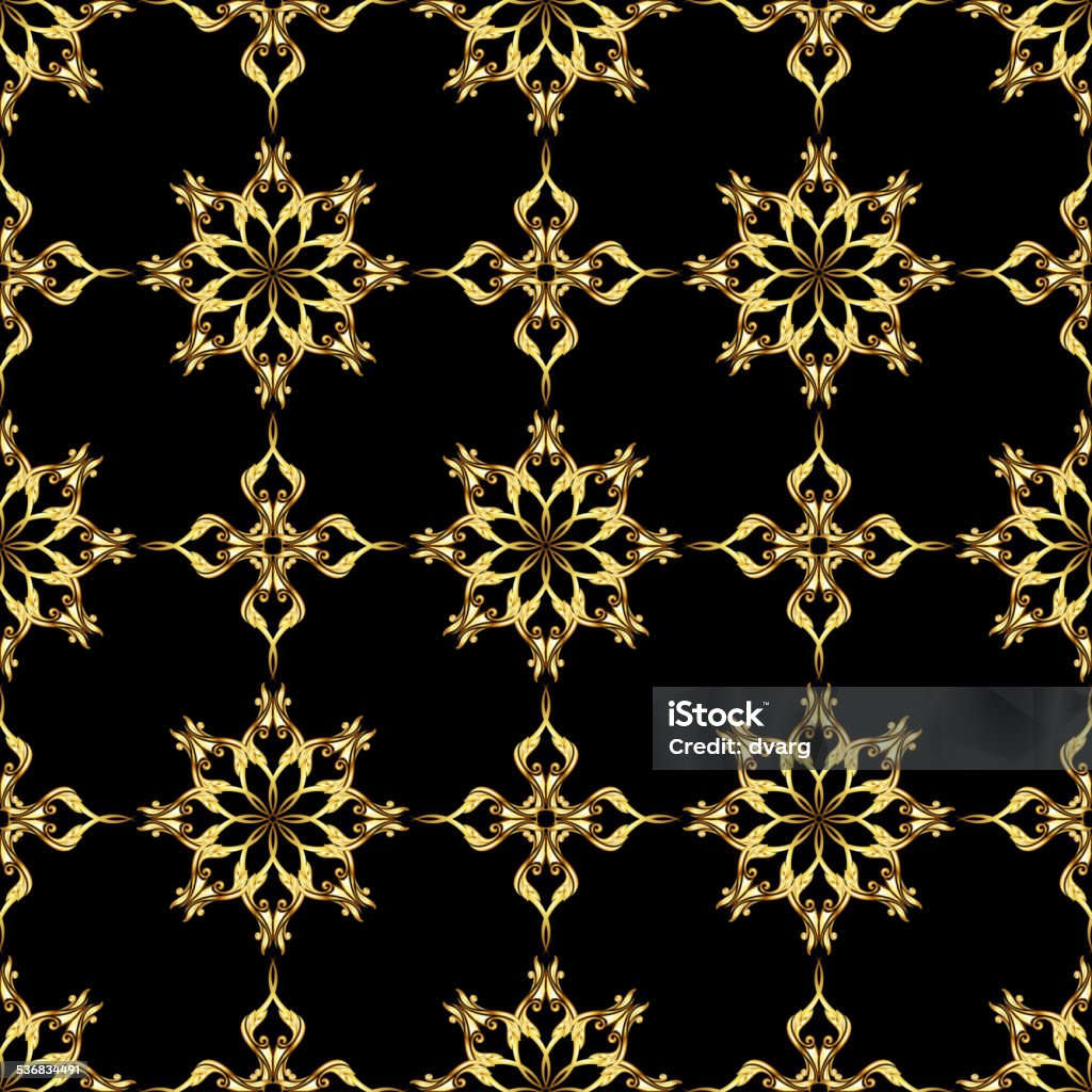 Pretty Gold Pattern Gold Pattern Stock Illustration - Download Image Now - 2015, Abstract ...