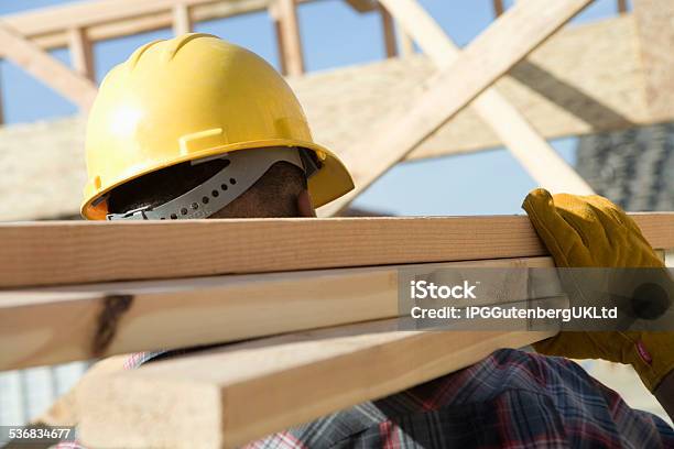 Construction Site Work Stock Photo - Download Image Now - Construction Site, Construction Industry, Wood - Material
