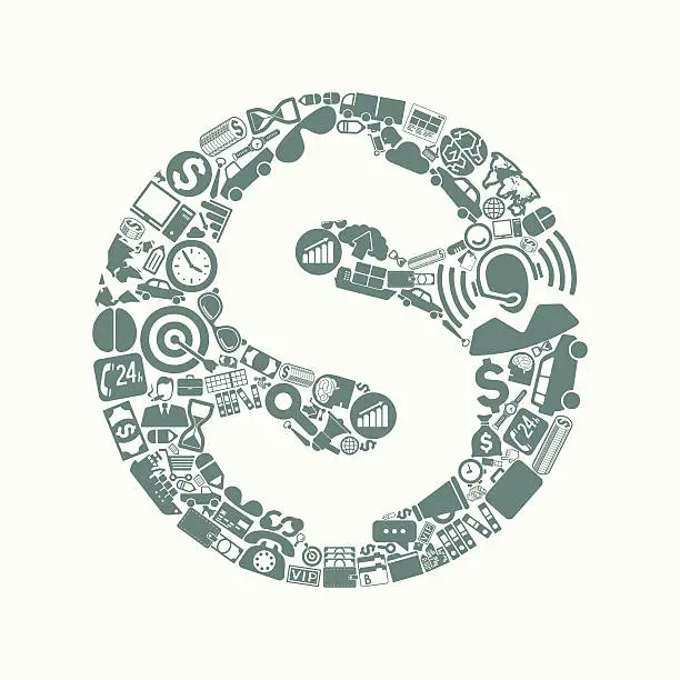 Vector illustration of money icon