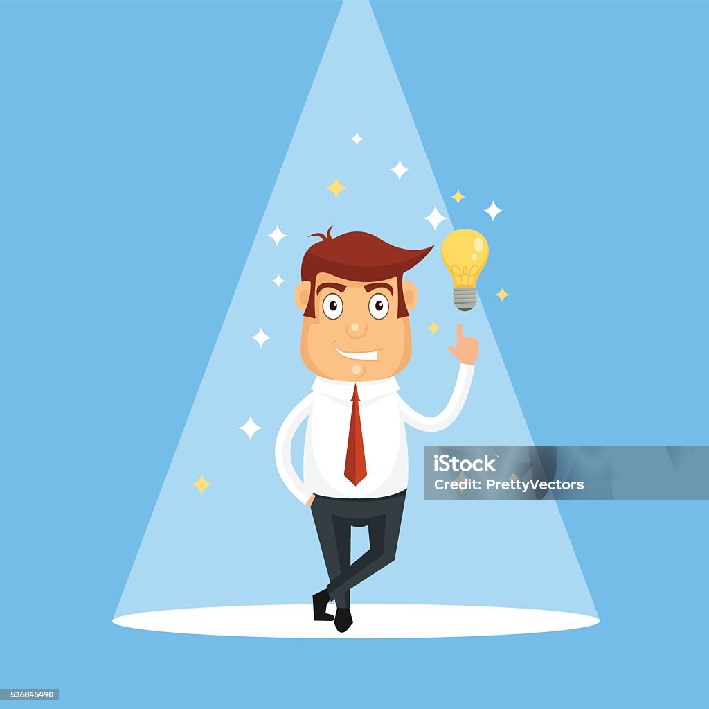 Ilustración de Hombre De Negocios Obtener Una Buena Idea Ilustración De Vectores De Dibujos Animados Planos y más Vectores Libres de Derechos de Adulto - iStock Ilustración de Hombre De Negocios Obtener Una Buena Idea Ilustración De Vectores De Dibujos Animados Planos y más Vectores Libres de Derechos de Adulto - iStock