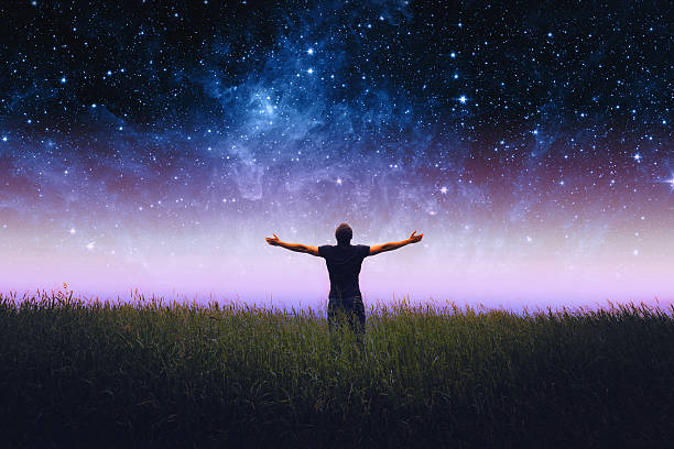 istock Mans silhouette. Elements of this image furnished by NASA. 536845972