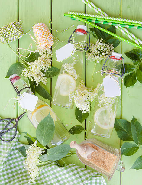 istock Homemade lemonade made from elderberry 536847348