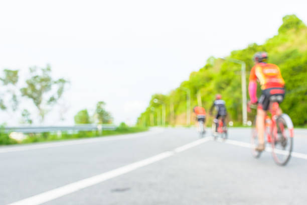 istock Blur background and people ride a bike 536847516
