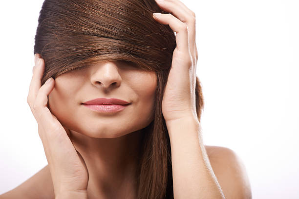 istock Covering eyes with hair 536853605