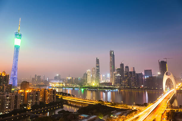 istock cityscape of guangzhou at night 536854267