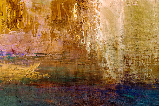 istock Abstract painted orange and brown  art backgrounds. 536854525