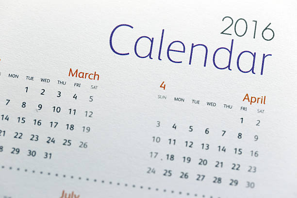 istock Text on calendar show in 2016 year. 536857189
