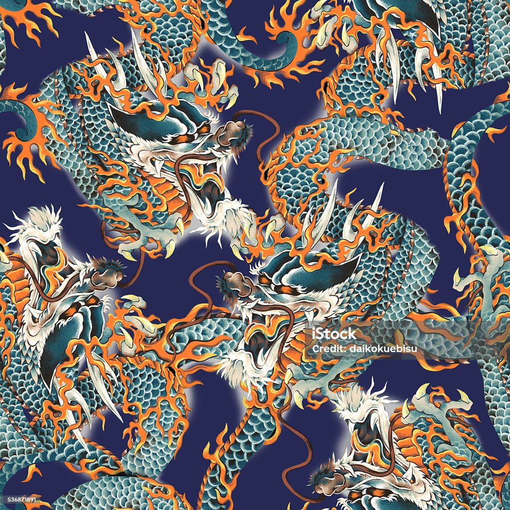 Drafgon Pattern Dragon Pattern Stock Illustration - Download Image Now - 2015 ...