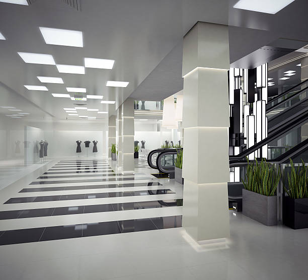 istock 3D interior design of shopping center 536873428