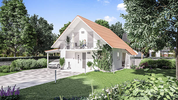 istock Modern family house 536873958