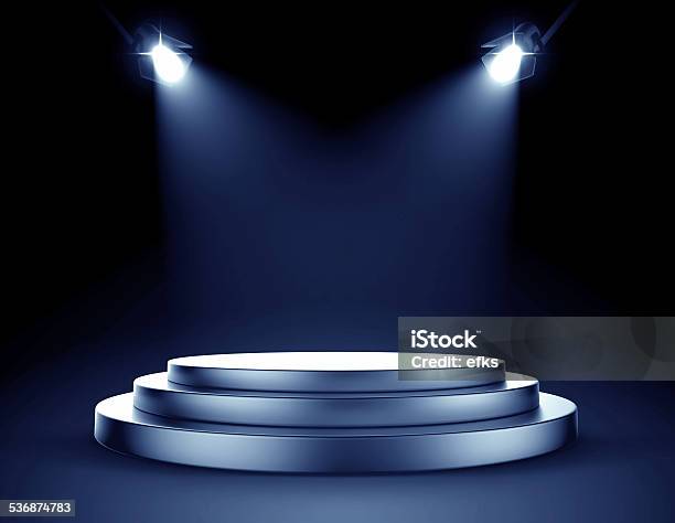 Spotlight Stage Stock Photo - Download Image Now - Spotlight, Spot Lit, Stage - Performance Space