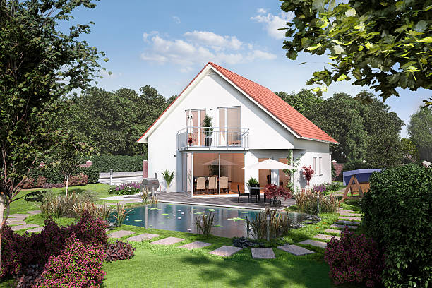 istock Modern family house 536876788
